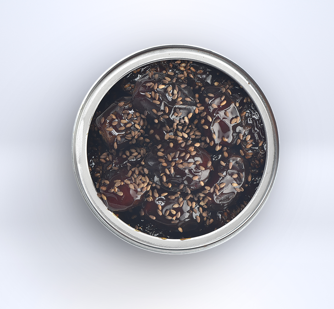 علبة معدنية مفردة تمر رزيز "سفسيف" منزوع النوى