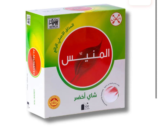 شاي أخضر أكياس المنيس 100 كيس