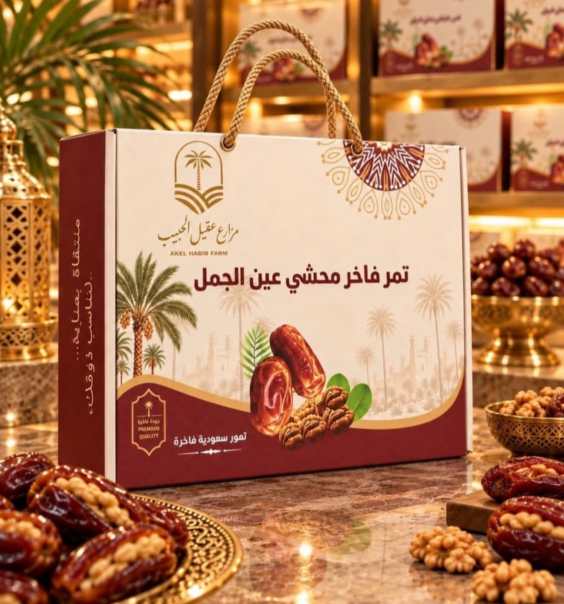تمر فاخر محشي عين الجمل ٢ كيلو