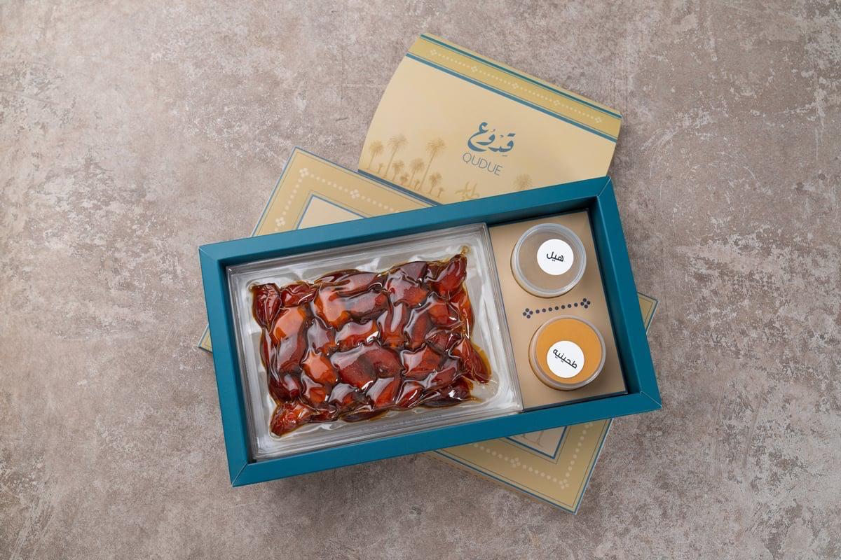 قدوع محشي لوز مع صوص الهيل و الهرده الحساوية