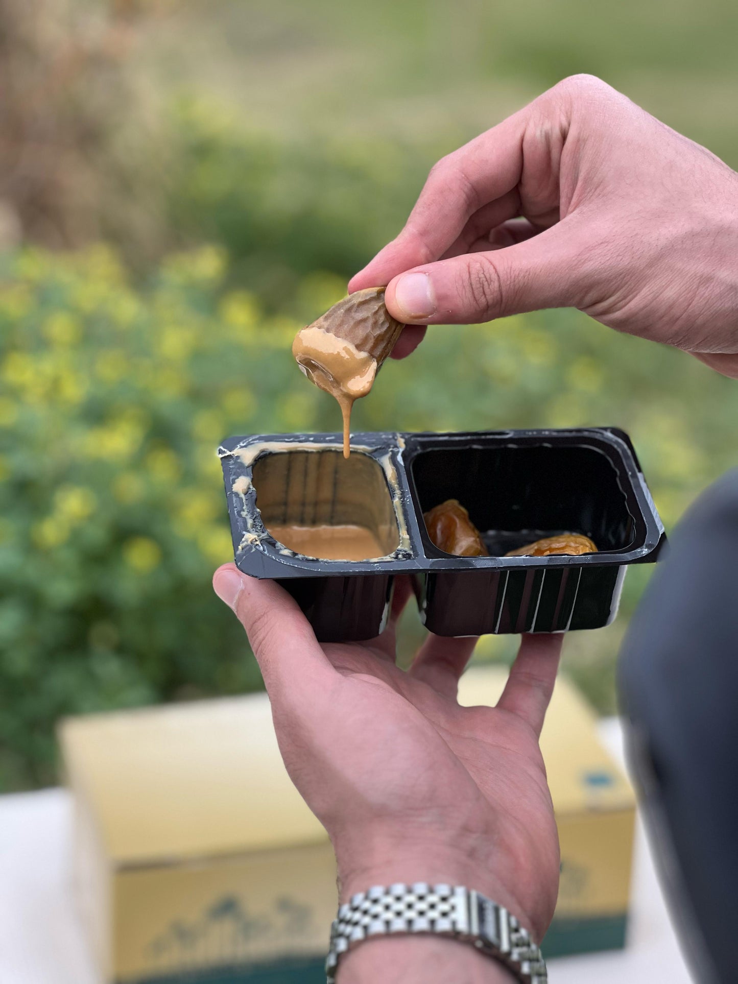 تغميسة سكري محشي لوز